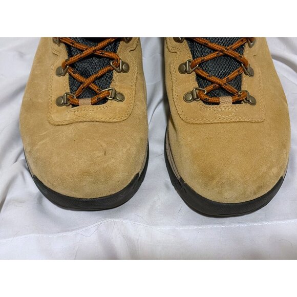 Columbia Waterproof Boots Mens 11.5 Yoncalla Suede Curry Shark Hiking Like New - Picture 2 of 8